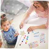 VILLCASE 1 Set Painting Materials Wooden Princess Wand DIY Painting Toy Homemade Fairy Wand Wood Fairy Stick DIY Wand Star Wand Unfinished Wood Wand VILLCASE