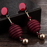 50 Pcs Natural Geometric Screw Thread Carved Wood Beads Unfinished Wooden Spacer Beads for Jewelry Bracelet Necklace DIY Craft Making, 20mm Teensery