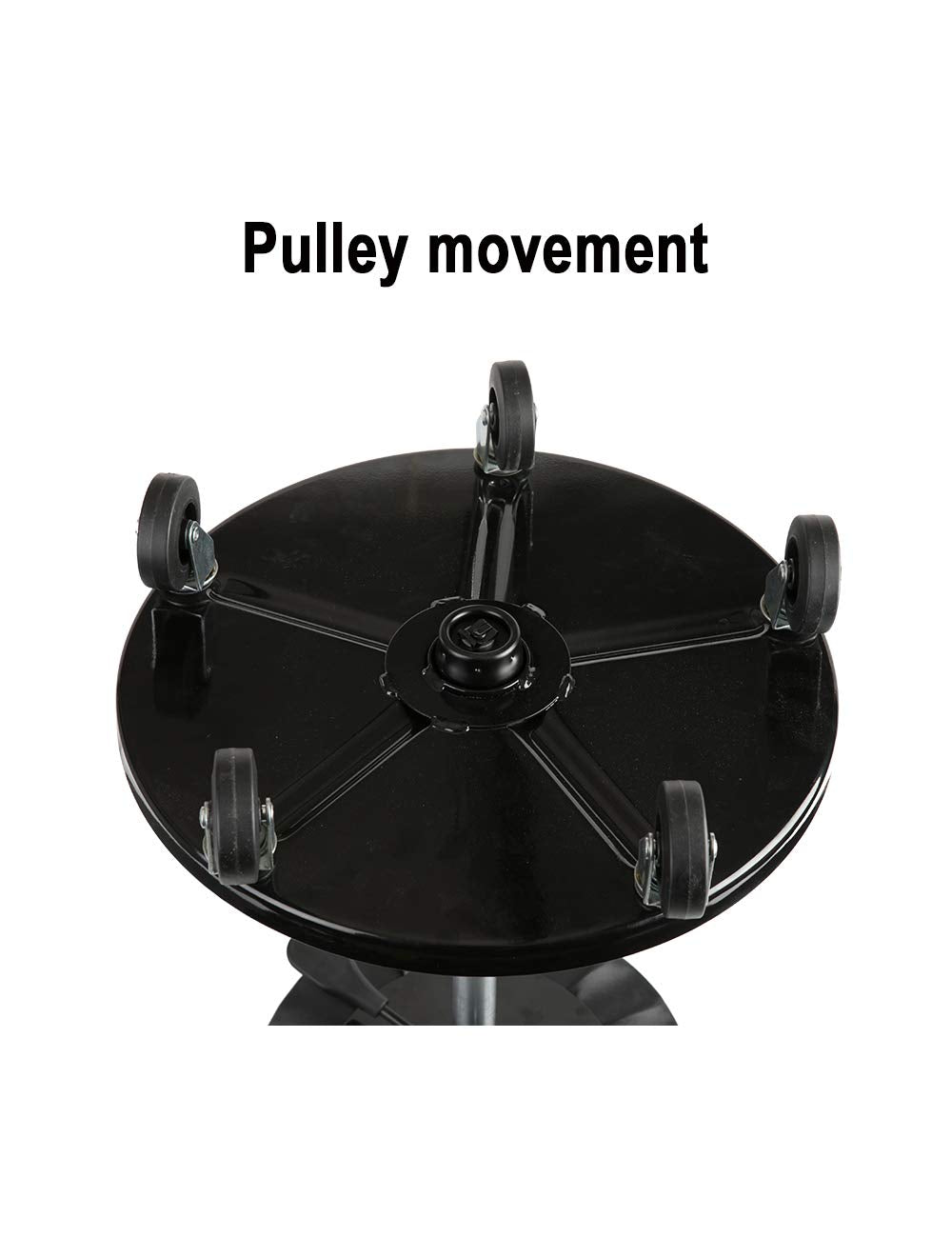 Aain® Adjustable Height Swivel Shop Seat with Tool Tray, Rolling Stool with Wheels/Casters For Garage Workshop and Auto Repair Shop(Black) Aain