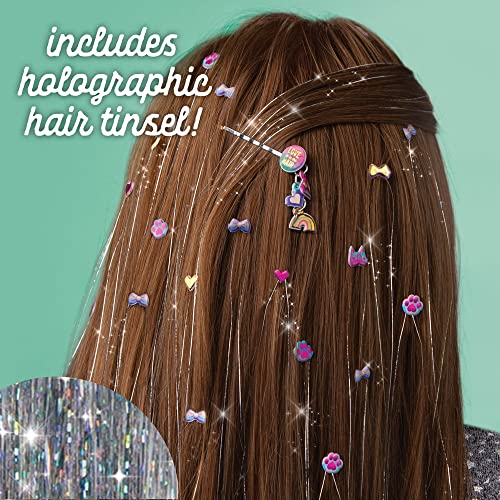 Craft-tastic - Fold and Stick Hair Puffy Charms - Craft and Accessory Kit - for Ages 5+ Craft-tastic