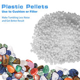 2 LBS Refill Plastic Pellets Rock Tumbling Media for Rock Tumbler, Rock Polisher, Stone Tumbler, Protect and Cushion Fragile Stones and Reduce HDongany
