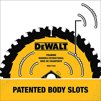 DEWALT Circular Saw Blade, 7 1/4 Inch, 60 Tooth, Wood Cutting (DWA171460) - WoodArtSupply