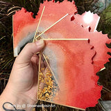 ResinWorld 4 inches Resin Coaster Molds, Silicone Coaster Molds for Epoxy Resin, Geode Mold for Making Agate Coasters, Cup Mats ResinWorld