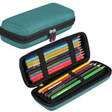 Hermitshell Hard Travel Case for Prismacolor/Crayola Premier Colored Pencils (S, Blue) Hermitshell