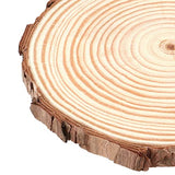 TAICHEUT 100PCS 3.5-4 Inch Natural Wood Slices, Unfinished Wood Slices Wooden Bark Slices Log Circles for Painting, Coasters, Ornaments and Craft TAICHEUT