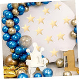VOSAREA 50pcs Gold Decor Classroom Decorative Cutout Scrapbook DIY Decors Greeting Cards Decors Classroom Wall Decor Star Cutouts Kindergarten Wall VOSAREA
