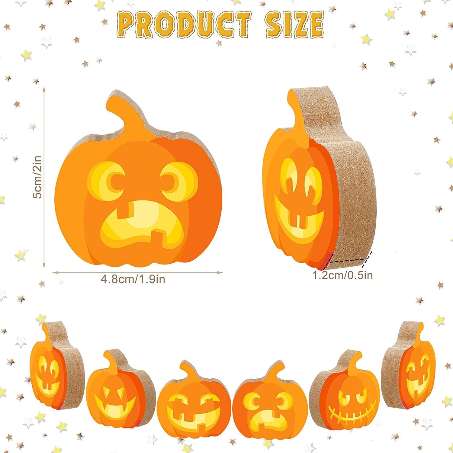 12 Pcs Halloween Wooden Pumpkin Cutouts Unfinished Wood Pumpkin Shaped Wood Blanks Thick Craft Pumpkins Large Table Sign Fall Halloween Thanksgiving Decor for DIY Art Paint Home Autumn Harvest - WoodArtSupply