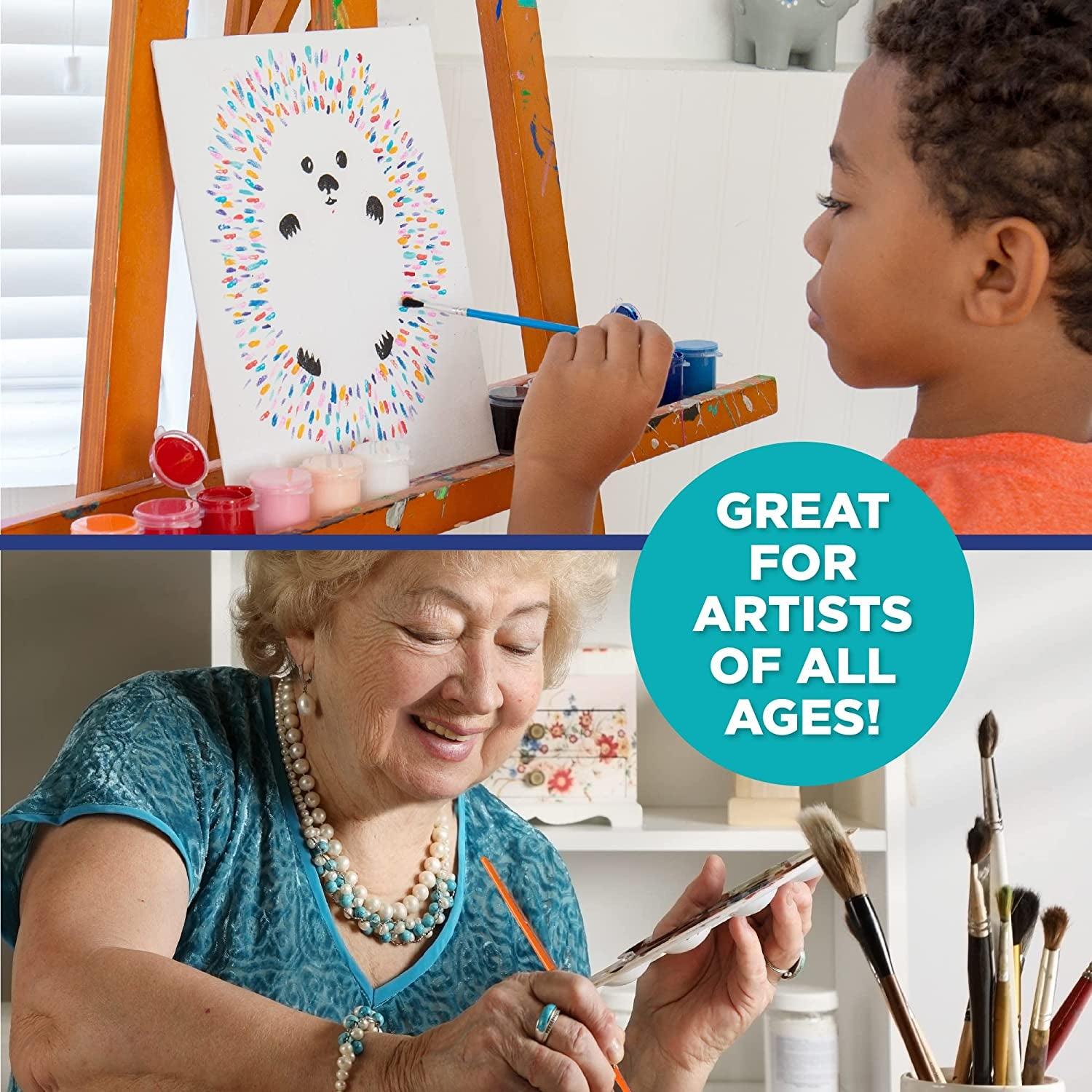 Paint Brushes -35 All Purpose Paint Brushes Value Pack – Includes 8 Different Types of Brushes WoodArtSupply