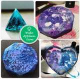 White Alcohol Ink Set - 12 Bottles White Colors Alcohol-Based Ink, White Alcohol Paint Dye for Epoxy Resin Painting, Resin Petri Dish, Yupo WoodArtSupply