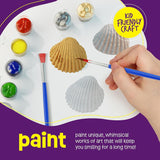 Kids Sea Shell Painting Kit - Arts & Crafts Gifts for Boys and Girls Ages 4-12 - Craft Activities Kits WoodArtSupply