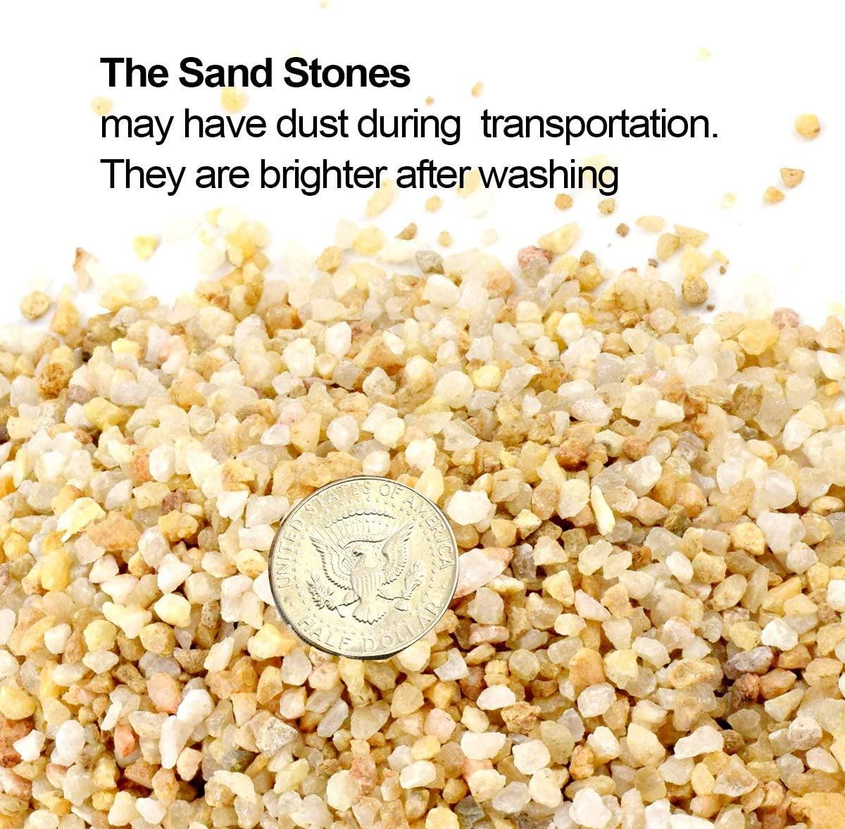 Coarse Silica Sand 2.2Lb for Bonsai Cacti Succulent and Carnivorous Plant Mix WoodArtSupply