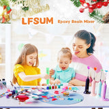 Electric Epoxy Resin Handheld Mixer for Minimizing Bubbles, Stirrer for Resin, Silicone Mixing WoodArtSupply