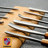 Wood Carving Kit, Wood Carving Tools Set of 12 Chisels and Wood Mallet with Canvas Case Gouges, Woodworking Chisel Set for Beginners and WoodArtSupply