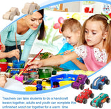 24 Pieces Wood DIY Car Toys Unfinished Wooden Cars Unfinished DIY Car Crafts WoodArtSupply