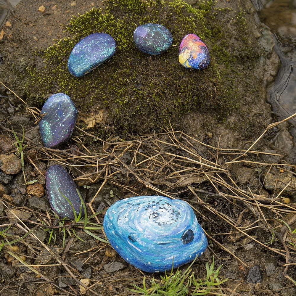 Galaxy Paint Your Own Rock Art by Horizon Group USA, Black WoodArtSupply