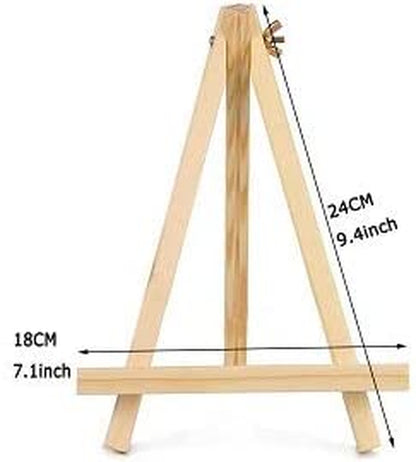 9.4 Inches Tall Wood Easels Set of Tabletop Display Easels, Art Craft Painting Easel Stand for Artist Adults Students (6Pack)