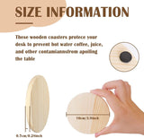 14Pcs Unfinished Wood Coasters, 4 Inch round Blank Wooden Coasters for Crafts with Non-Slip Silicon Dots WoodArtSupply
