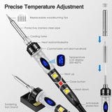 SREMTCH 43-Piece Adjustable Temperature Pyrography Pen and Wood Burning Kit WoodArtSupply
