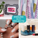 Assorted Glitter 90 Pack, Includes Fine, Neon Glitter, Shapes, Foil Glitter & More, Great for Resin Projects, Group Arts and Crafts, DIY Projects, WoodArtSupply