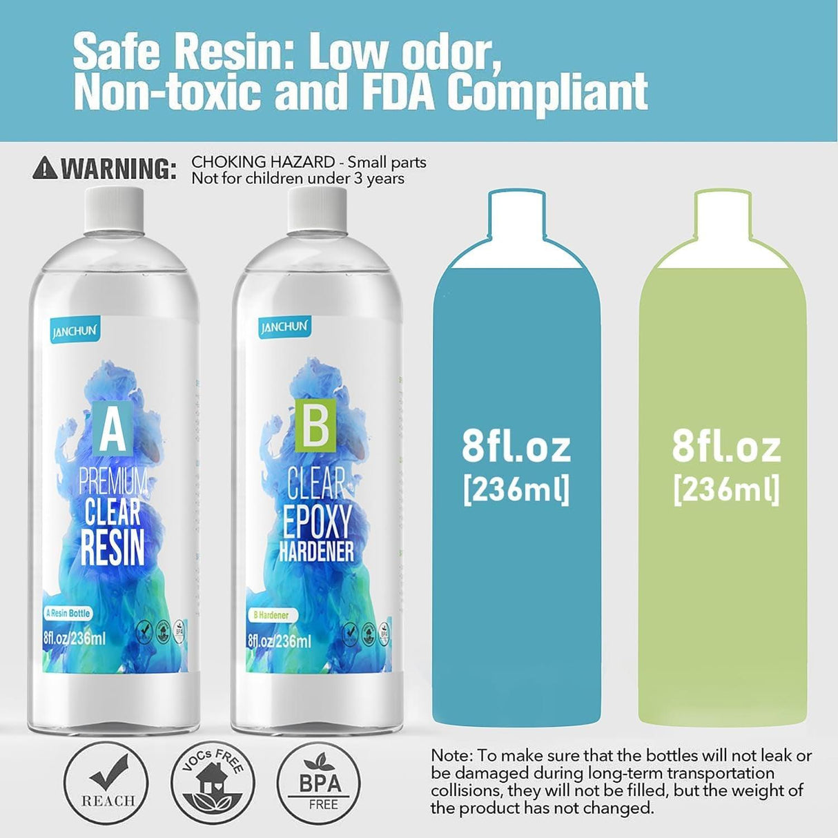 16Oz Premium Clear Epoxy Resin Kit Casting and Coating for River Table Tops, Art Casting Resin,Jewelry Projects, Diy,Tumbler Crafts, Molds, Art WoodArtSupply