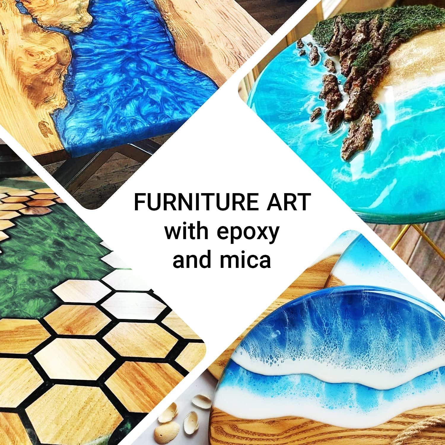 Mica Powder for Epoxy Resin – Pigment Powder for Nails – Epoxy Resin Color Pigment – Soap Making Dye – Mica Pigment Powder 24 Colors Set WoodArtSupply