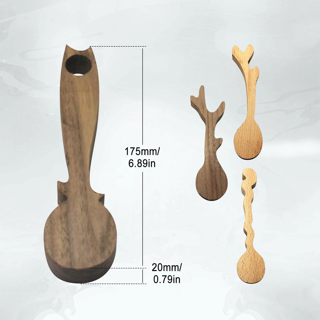 Unfinished Wood Carving Spoon Kit, Blank Wooden Spoon for Whittling Unfinished Wood Blocks Carving Blanks Hobby Wood Carving Blocks Wooden Blank for dcvbny