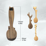 Unfinished Wood Carving Spoon Kit, Blank Wooden Spoon for Whittling Unfinished Wood Blocks Carving Blanks Hobby Wood Carving Blocks Wooden Blank for dcvbny