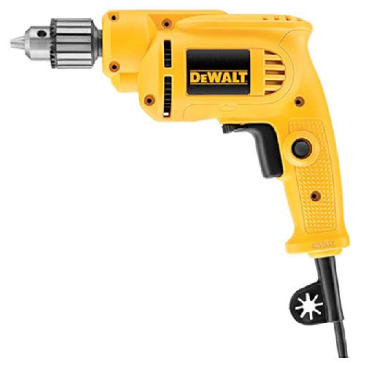 DEWALT Corded Drill with Keyed Chuck, 7.0-Amp, 3/8-Inch (DWE1014) - WoodArtSupply