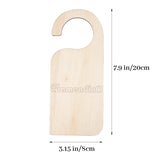 Framendino, 6 Pieces Unfinished Wood Door Sign Blank Wooden Hanger Plaque DIY Craft Project Message Notes Memo Board Door Knob Sign Framendino