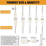 FOTYBEI 80PCS Polishing Buffing Wheel for Dremel Polishing Kit, Wool Felt Polishing Wheel for Dremel Rotary Tool Accessories, with 1/8" Shank for FOTYBEI