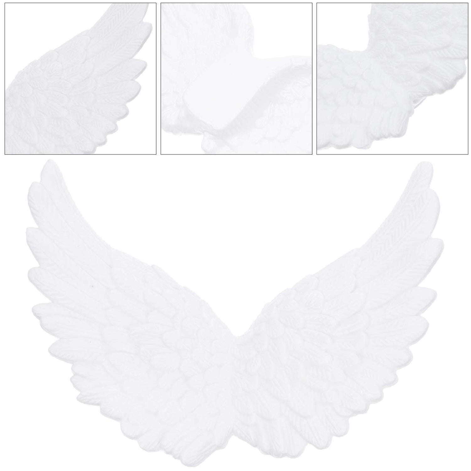 PartyKindom 6pcs White Angel Wings Angel Wings for Craft Unfinished Angel Wings Angel Wings Ornament DIY Craft Angel Wings Mini Wings Angel Wings PartyKindom