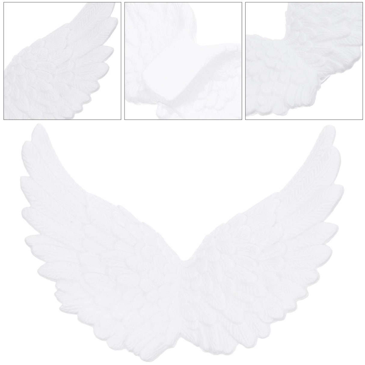 PartyKindom 6pcs White Angel Wings Angel Wings for Craft Unfinished Angel Wings Angel Wings Ornament DIY Craft Angel Wings Mini Wings Angel Wings PartyKindom