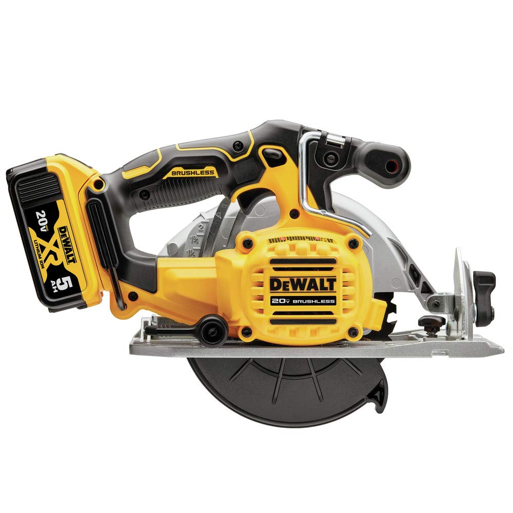 DEWALT 20V MAX* Circular Saw, 6-1/2-Inch, Cordless Kit (DCS565P1) - WoodArtSupply