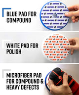 Adam's Polishes Swirl Killer 12mm Car Buffer Polisher Kit, Orbital Polishing Paint Correcting Tool, Car Scratch Remover, Correcting Polish, Use Post Adam's Polishes