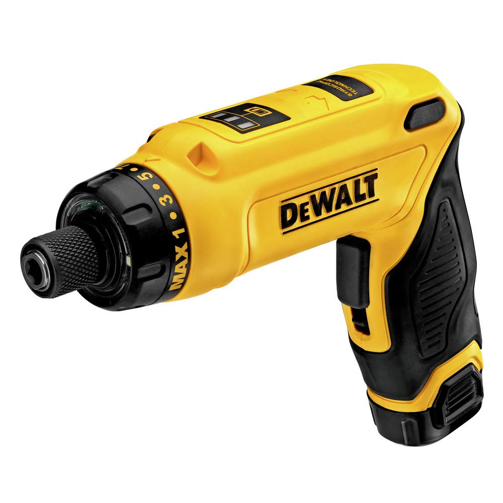 DEWALT 8V MAX Cordless Screwdriver Kit, Gyroscopic, 2 Batteries, Electric (DCF680N2) - WoodArtSupply