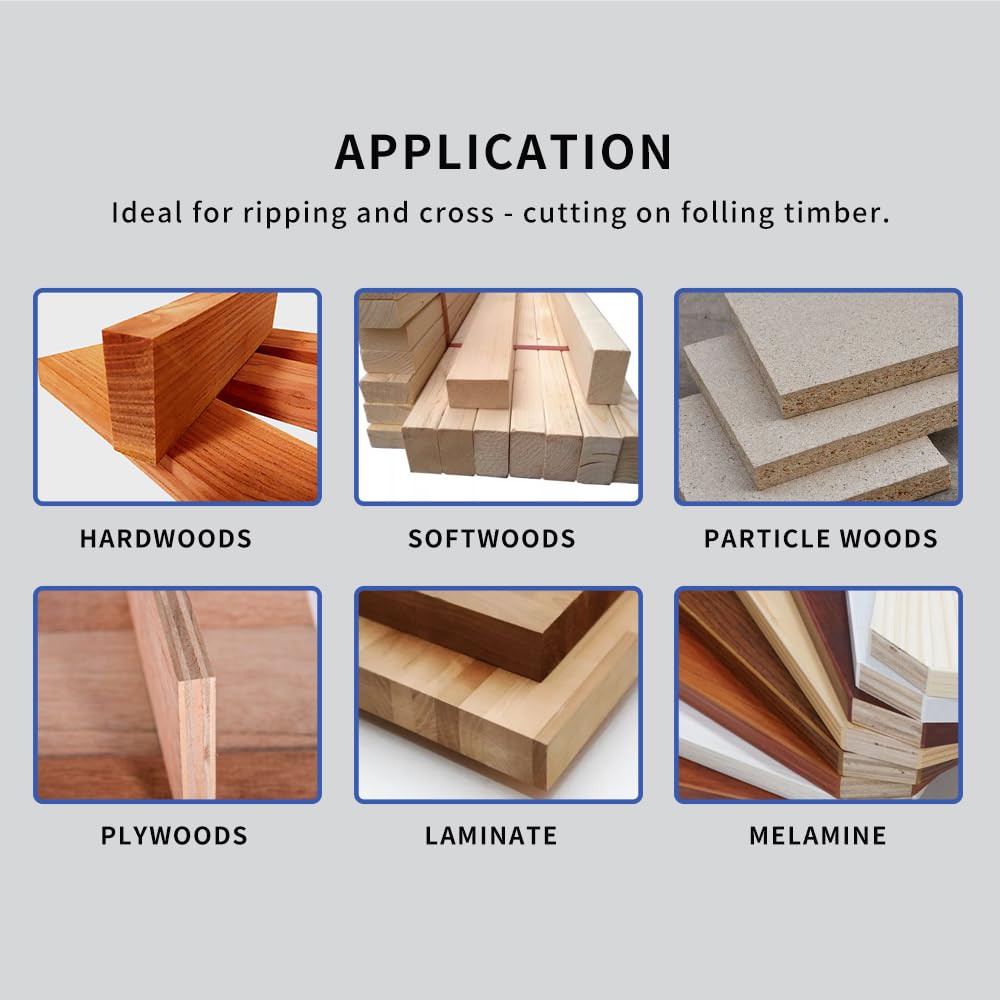 DuraForce 10 Inch 80 Tooth Professional Fine Finish ATB Saw Blade with 5/8 Inch Arbor & DuraGuard Anti-Stick Coating for Miter Saws and Table Saws DuraForce