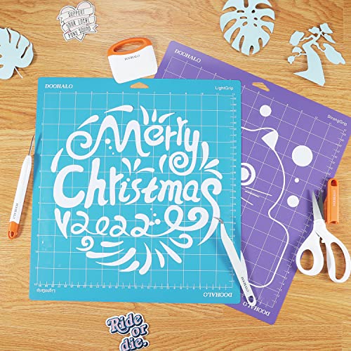 DOOHALO Vinyl Weeding Tools for Cricut Tools Crafting Basic Accessories Set Kit for Silhouette Weeding Scraper Spatula Tweezers Scissors Basic Tools DOOHALO