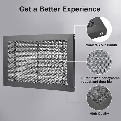 BENECREAT Honeycomb Working Table, 11.8x7.8x0.8inch Iron Laser Engraver Accessories for Fast Heat Dissipation and Desktop-Protecting BENECREAT