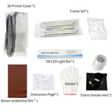 3-in-1 Multifunctional 3D Printer Enclosure Laser Engraver Eye Protective Shield Cover Resin 3D Printer Fireproof Tent with Fume Extractor Smoker HOCENWAY