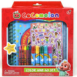 Cocomelon Art Supplies Set for Kids - Bundle with Cocomelon Stickers, Sketchbook, and Coloring Supplies Plus Stickers, More | Cocomelon Crafts for Beach Kids
