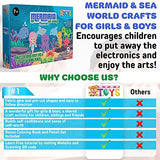 MOMOTOYS Make a Mermaid Toy Kids Sewing Kits for Kids Ages 8-12 - Beginner Sewing Kit for Kids -Kids Felt Sewing Kit - Sew Spectacular Adorable MOMOTOYS