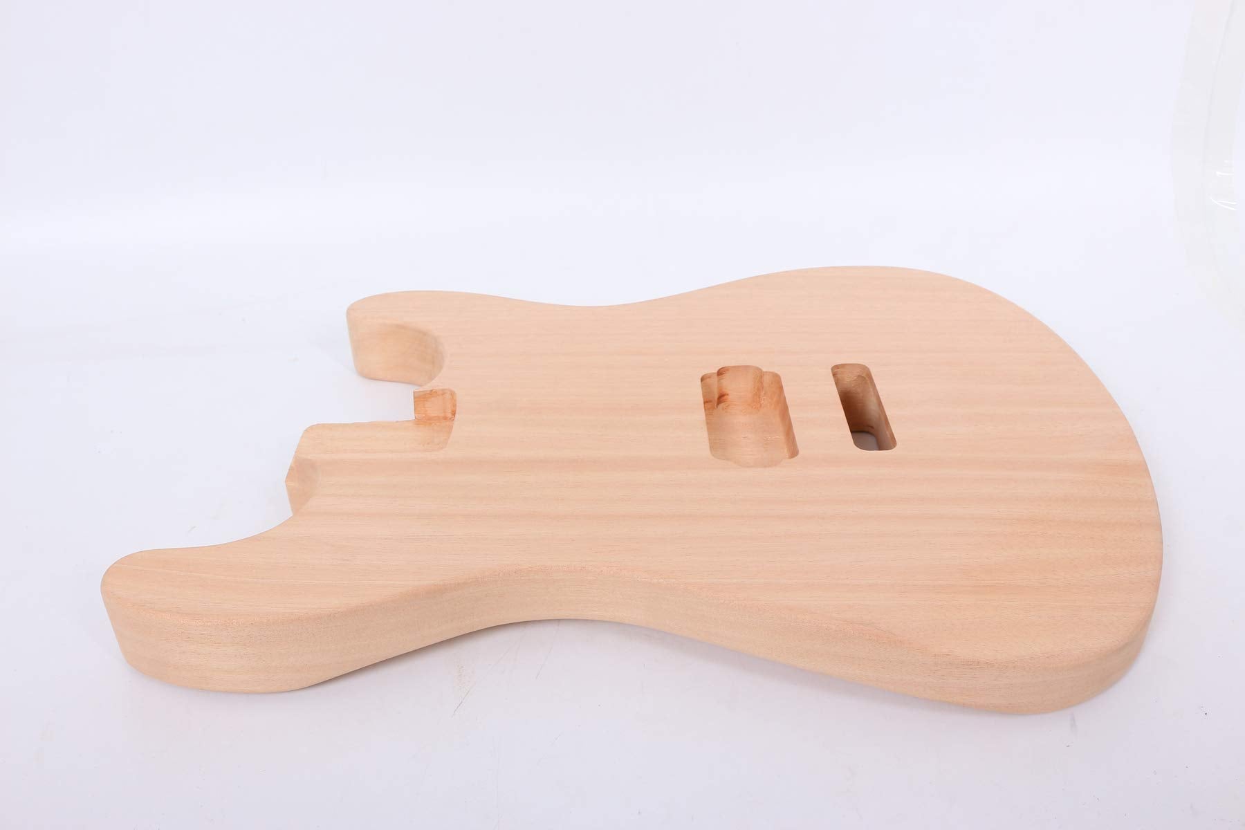 Unfinished Guitar Body mahogany Wood Electric Guitar replacement DIY Guitar St style - WoodArtSupply