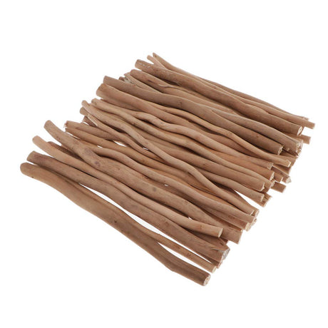 menolana 50x Rustic Decorative Wood Branch Sticks Driftwood 30cm Natural Tree Branch Twigs for DIY Woodworking Modelling Craft Sticks,Wood Menolana