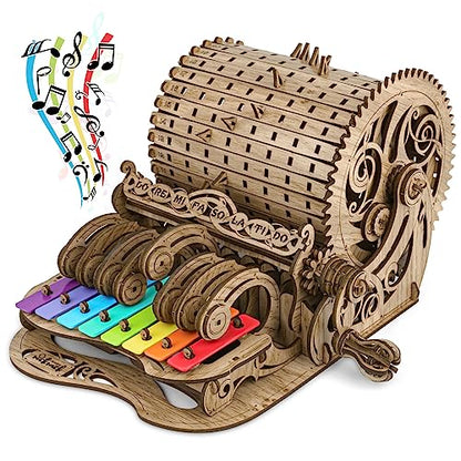 nicknack 3D Wooden Puzzle Model Kits for Adults & Teens Wood Musical Mechanic Puzzle Kids Christmas Birthday Gift - WoodArtSupply