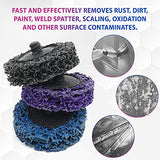 12 Pack 2 Inch Quick Change Stripping Disc Easy Strip and Clean Discs with 1 Disc Pad Holder, Non Woven Silicon Coarse Grinding Discs Set, Paint and Urhelper