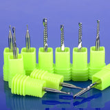 CNC Router Bits,Engraving Bits,End Mill Milling Cutter,Single Flute Spiral Upcut Router Bit,1/8 Shank,Tungsten Steel Engraving Carving Tool Kit for HOZLY