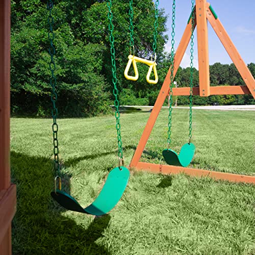 Backyard Discovery Woodland All Cedar Wood Playset Swing Set Backyard Discovery