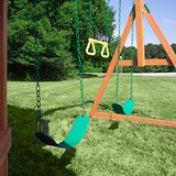 Backyard Discovery Woodland All Cedar Wood Playset Swing Set Backyard Discovery