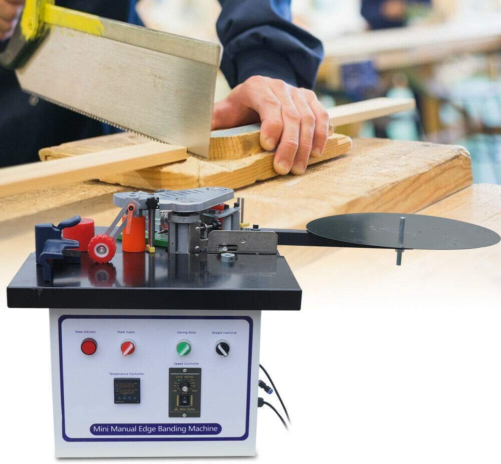 Portable Woodworking Edge Banding Machine 110V Adjustable Speed Portable Banding 7-60mm Edge Banding Aohuada