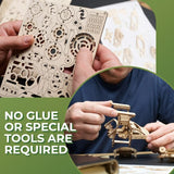 UGEARS Winged Sports Coupe Model Car Kit - 3D Wooden Puzzle Car –Model Kit for Adults to Build - DIY Wooden Car Model Kit with Authentic Gull-Wing UGEARS